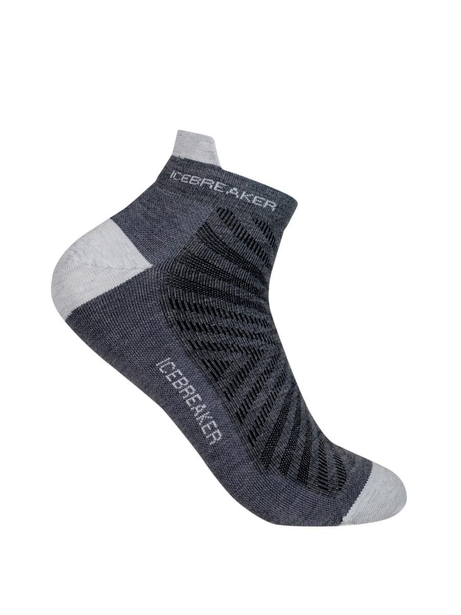 Chaussettes Icebreaker Merino Run+ Ultralight Micro Homme Grise | FR 1033VRWD